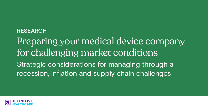 Preparing your medical device company for challenging market conditions