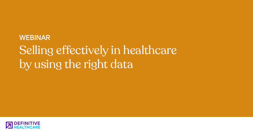 Selling effectively in healthcare by using the right data