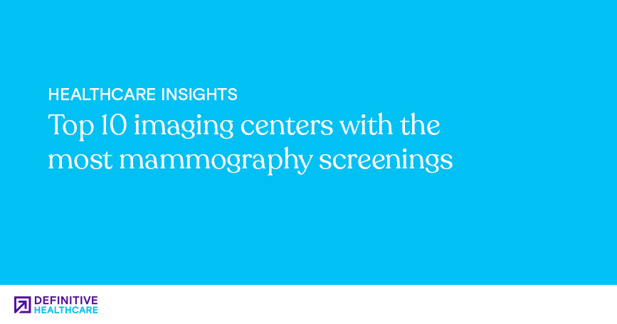 Top 10 imaging centers with the most mammography screenings