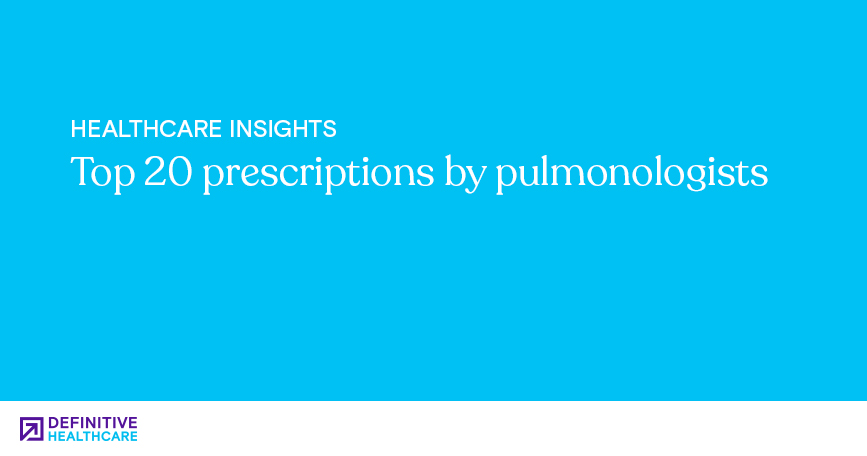 Top 20 prescriptions by pulmonologists