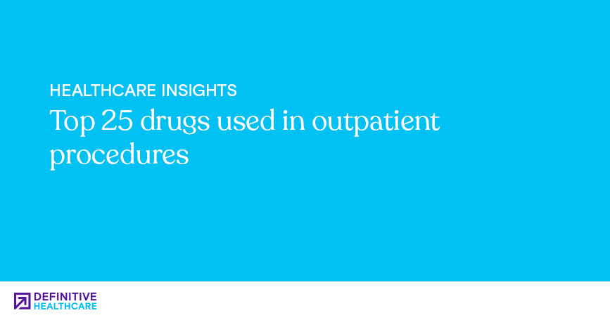 Top 25 drugs used in outpatient procedures