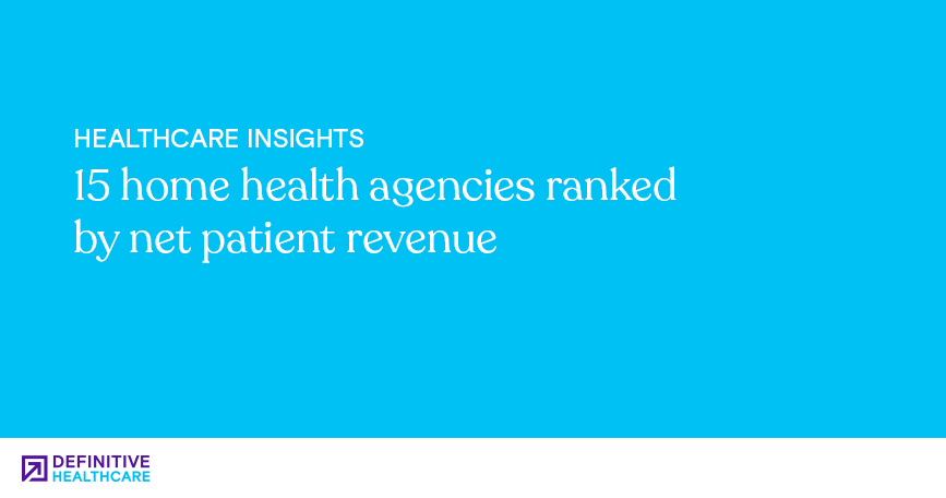 15 home health agencies ranked by net patient revenue