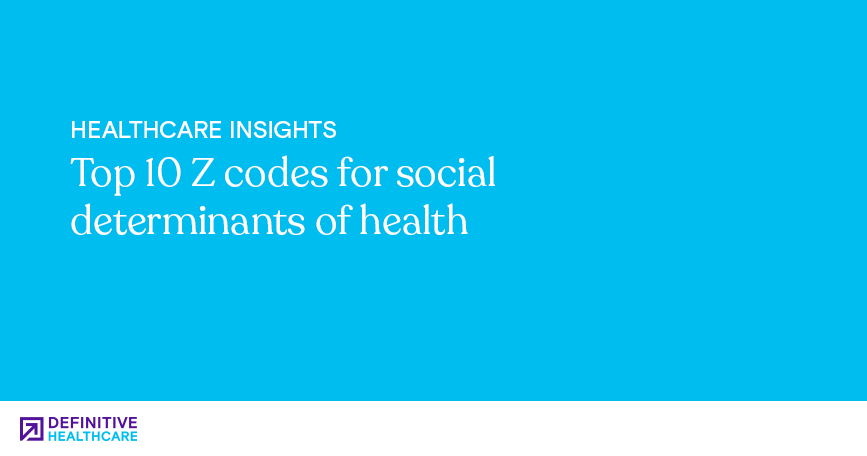 Top 10 Z codes for social determinants of health