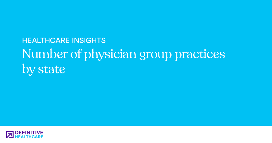 Number of physician group practices by state