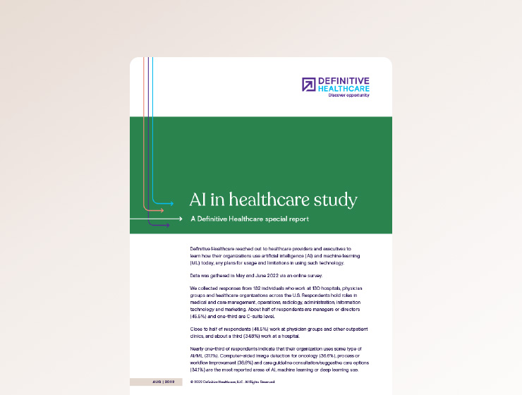 Read our AI in healthcare study