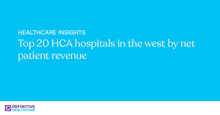 Top 20 HCA hospitals in the west by net patient revenue