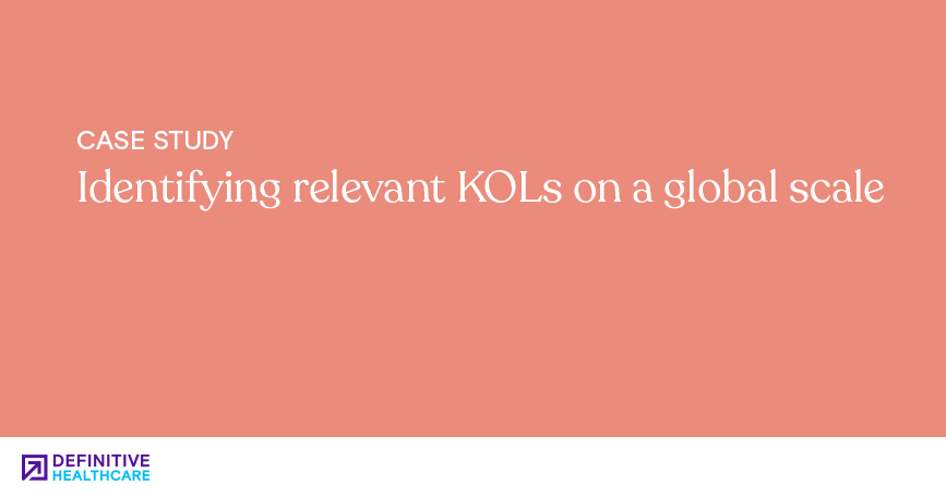 Identifying relevant KOLs on a global scale