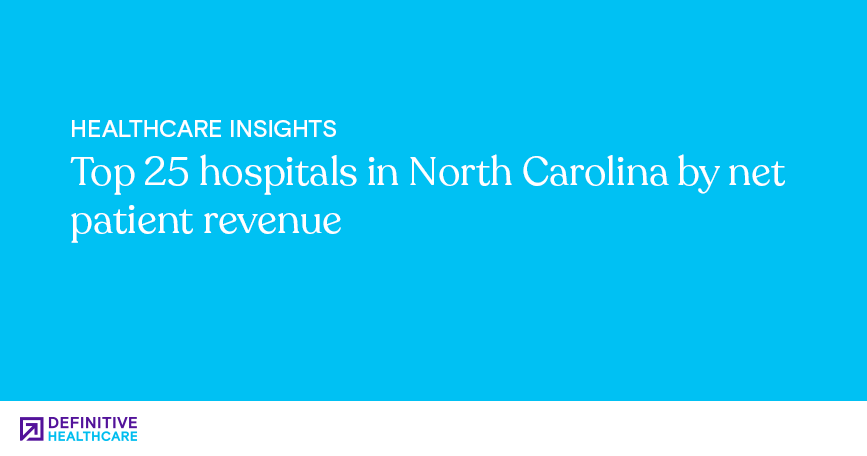 Top 25 hospitals in North Carolina by net patient revenue