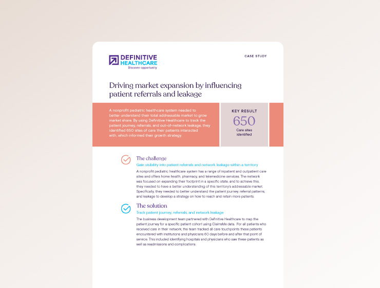 Driving market expansion by influencing patient referrals and leakage