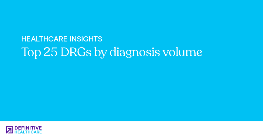 Top 25 DRGs by diagnosis volume
