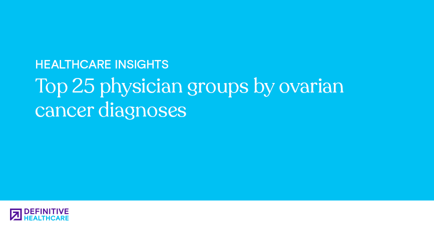 Top 25 physician groups by ovarian cancer diagnoses