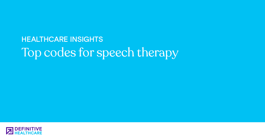 Top codes for speech therapy