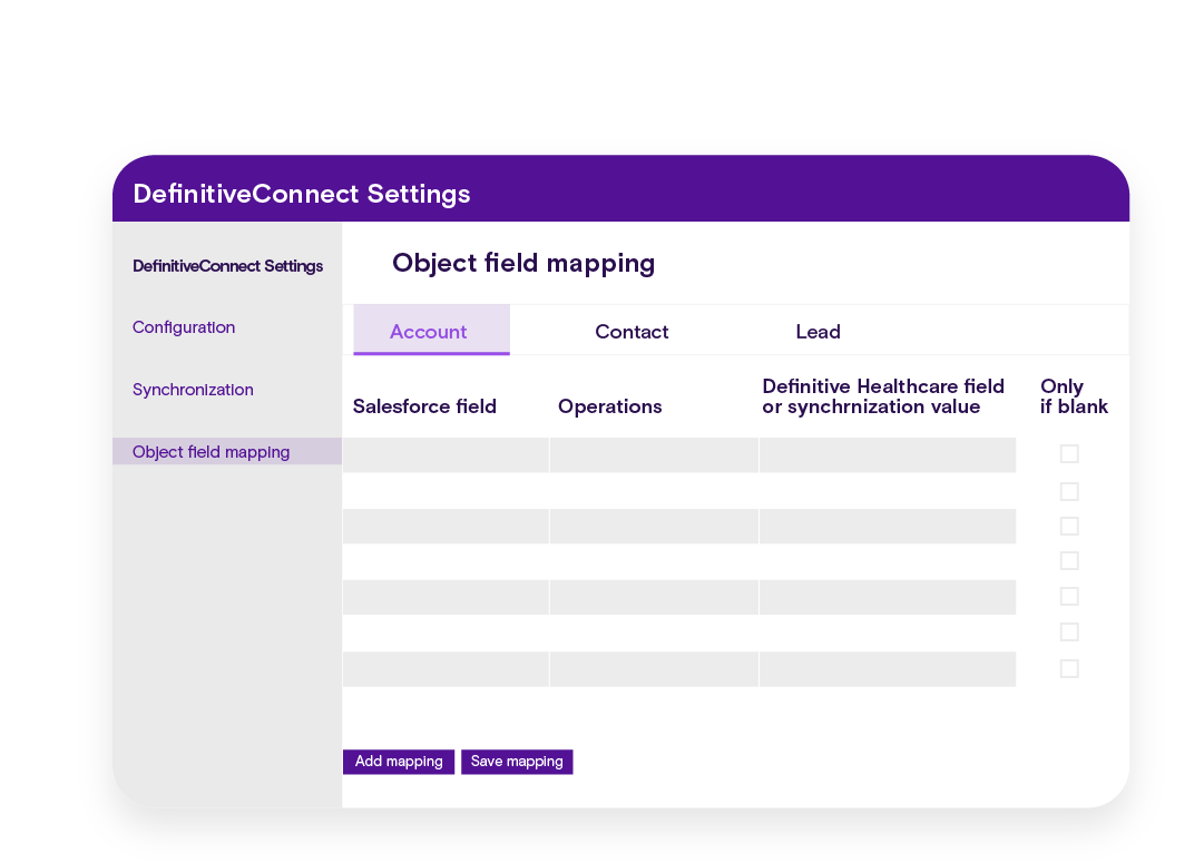 Point-and-click field mapping