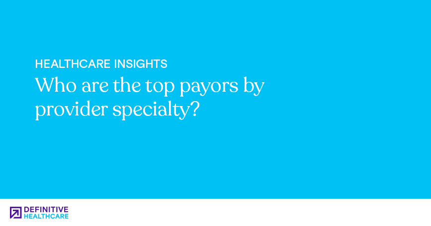 Who are the top payors by provider specialty?