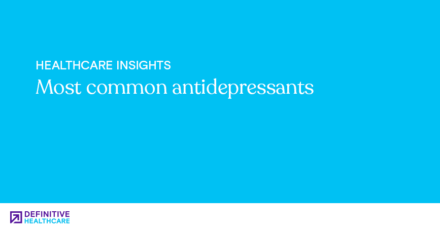 Most common antidepressants