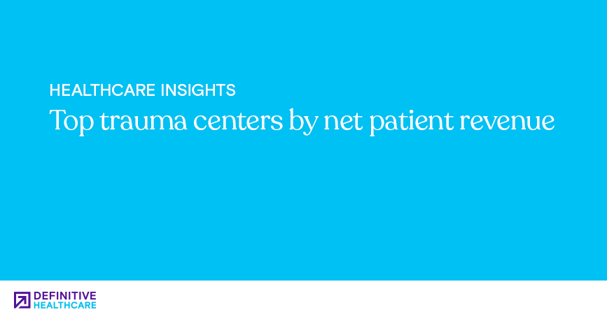 Top trauma centers by net patient revenue
