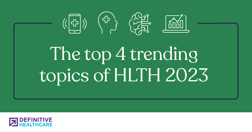 The top 4 trending topics of HLTH 2023