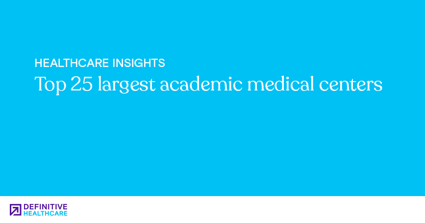 Top 25 largest academic medical centers 