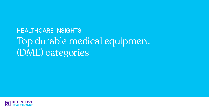 Top Durable Medical Equipment (DME) categories