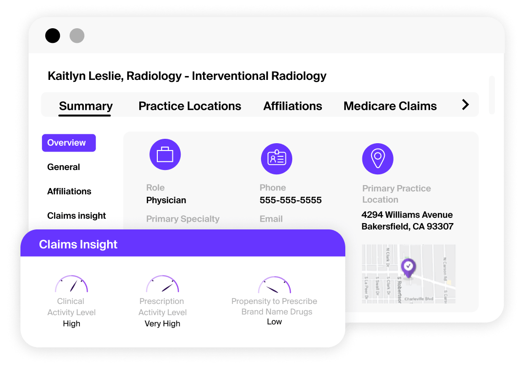 Robust physician and provider profiles 