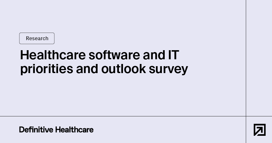 Healthcare software and IT priorities and outlook survey