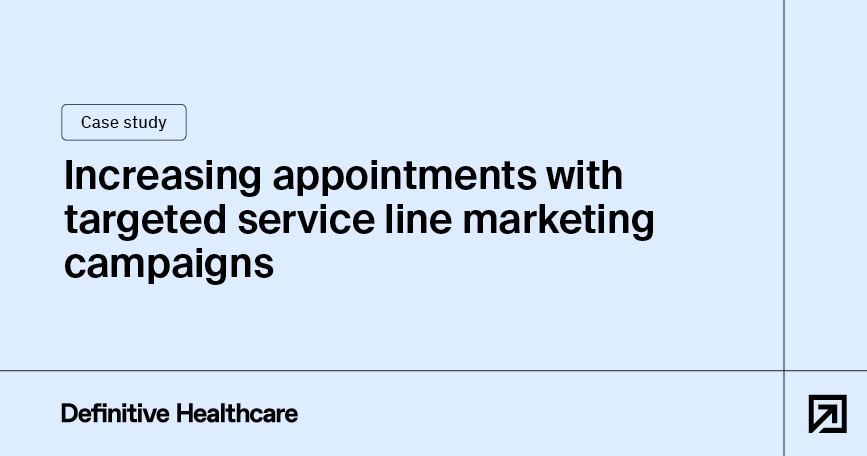 Increasing appointments with targeted service line marketing campaigns