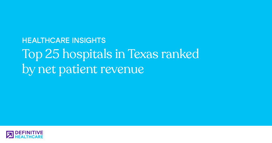 Top 25 hospitals in Texas ranked by net patient revenue
