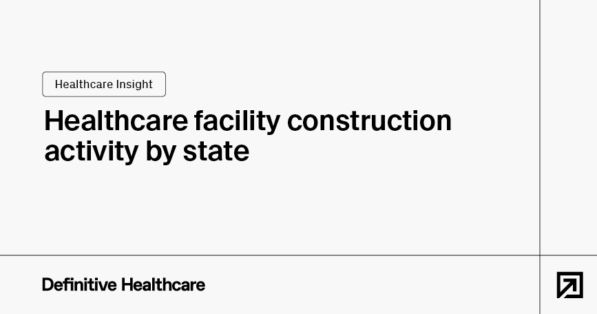 Healthcare facility construction activity by state