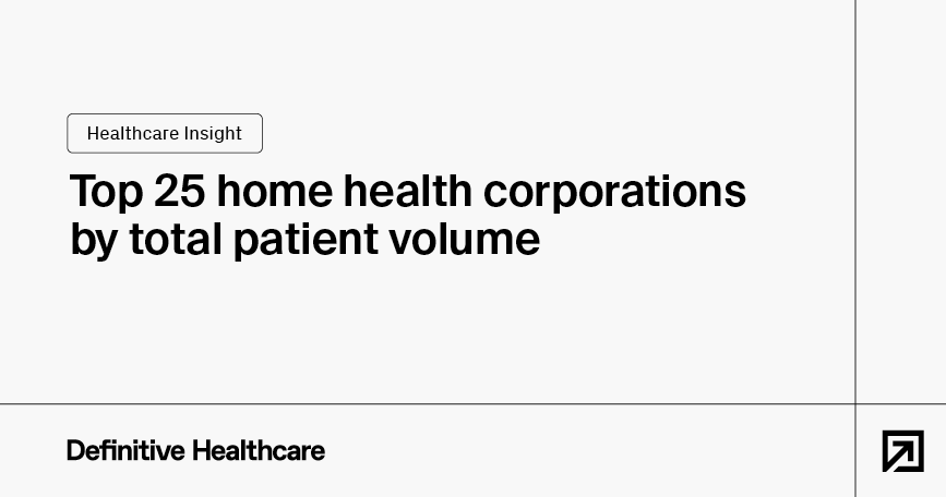Top 25 home health corporations by total patient volume
