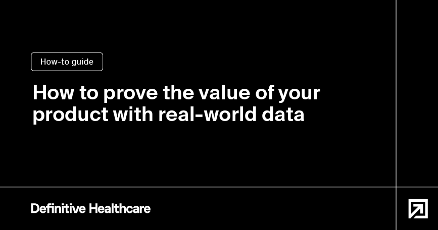 White text on a black background reads: "How to prove the value of your product with real-world data"