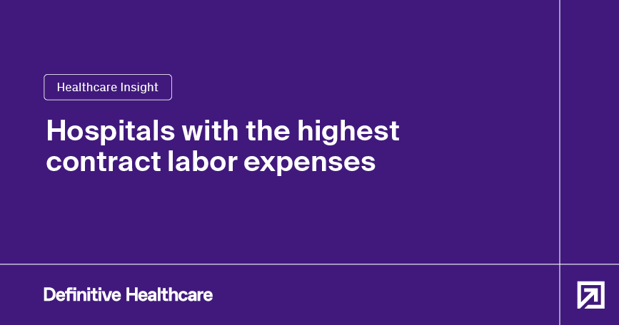 Hospitals with the highest contract labor expenses