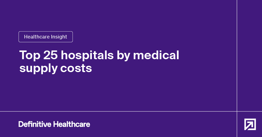 Top 25 hospitals by medical supply costs
