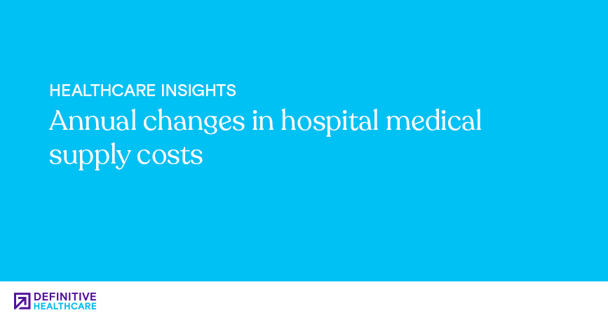Annual changes in hospital medical supply costs