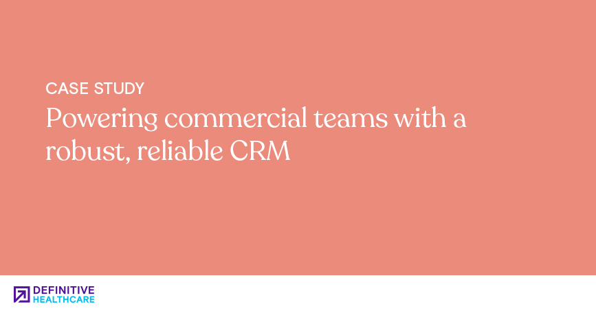 Powering commercial teams with a robust reliable CRM