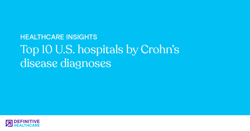 Top 10 U.S. hospitals by Crohn’s disease diagnoses