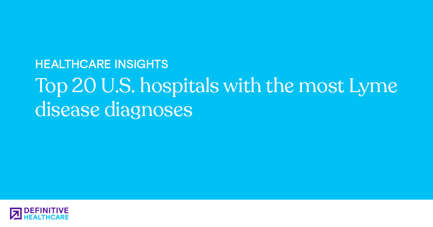 Top 20 U.S. hospitals with the most Lyme disease diagnoses