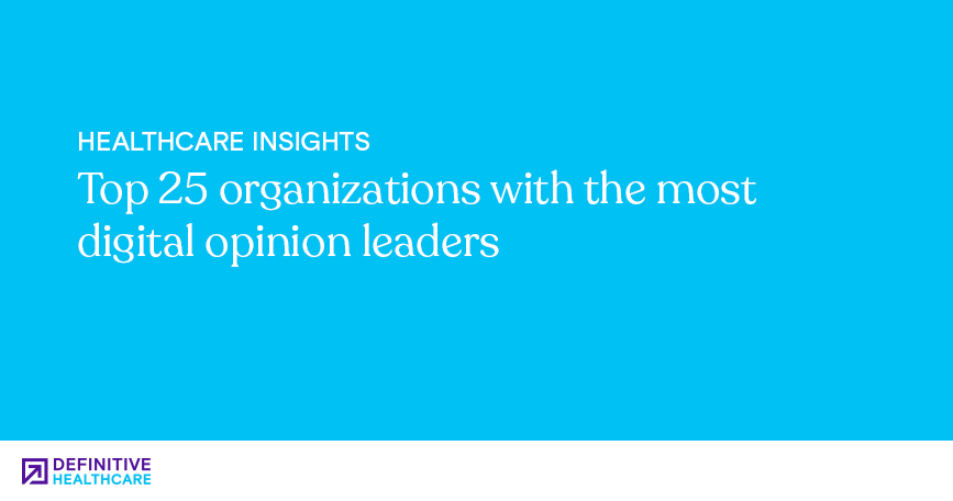 Top 25 organizations with the most digital opinion leaders