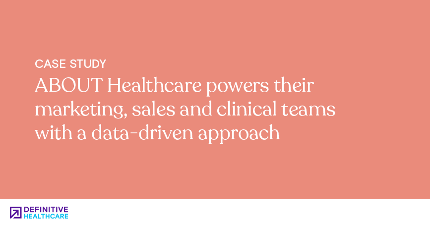ABOUT Healthcare powers their marketing, sales and clinical teams with a data-driven approach