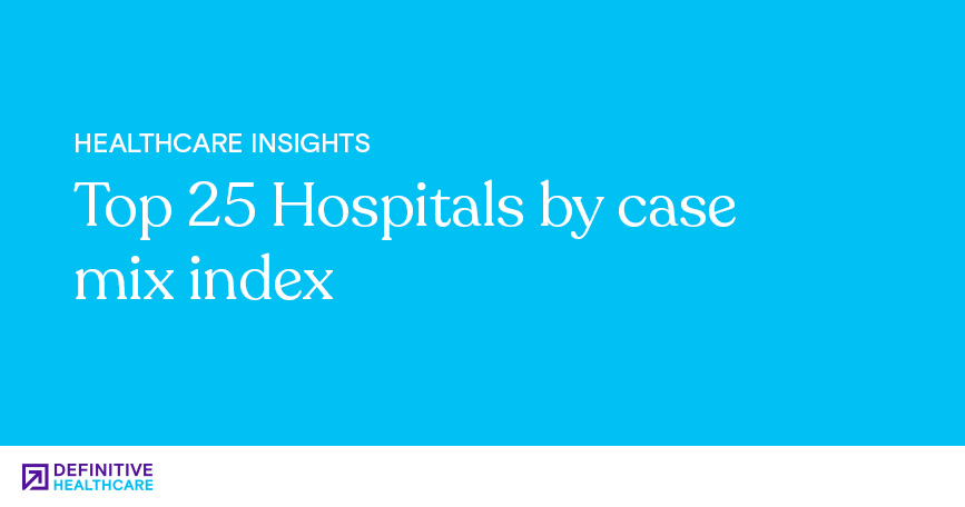 Top 25 Hospitals by Case Mix Index