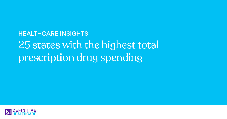 25 states with the highest total prescription drug spending