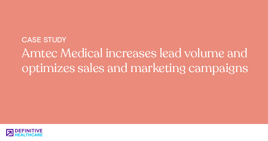 Amtec Medical increases lead volume and optimizes sales and marketing campaigns