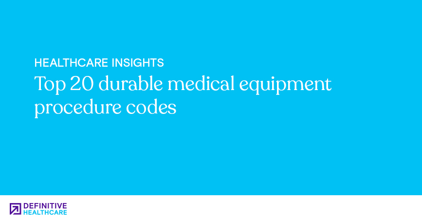 Healthcare Insights-Top 20 durable medical equipment procedure codes