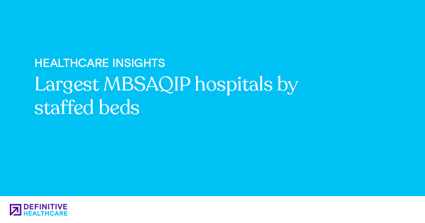 Largest MBSAQIP hospitals by staffed beds
