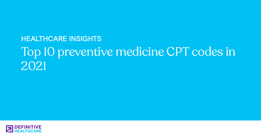 Top 10 preventive medicine CPT codes in 2021