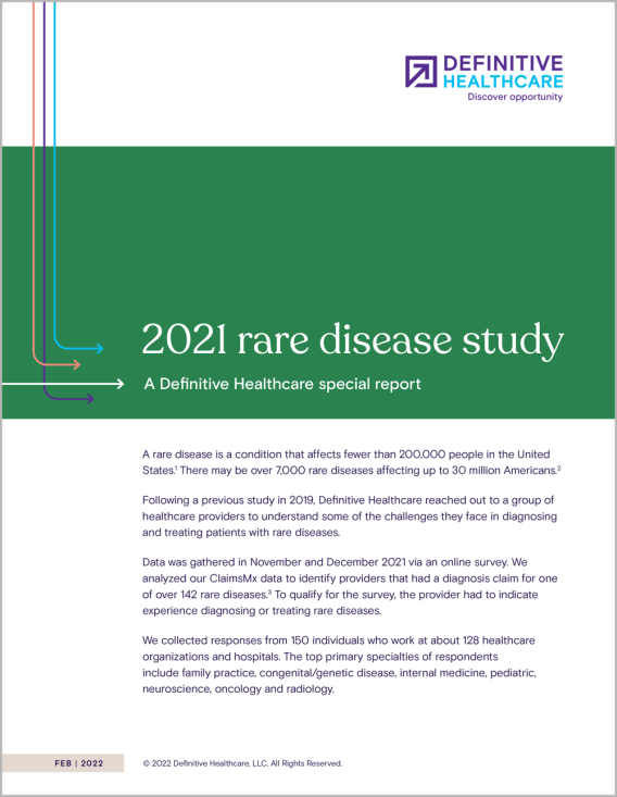 Definitive Healthcare’s 2021 Rare Disease Study