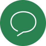 Green chat bubble
