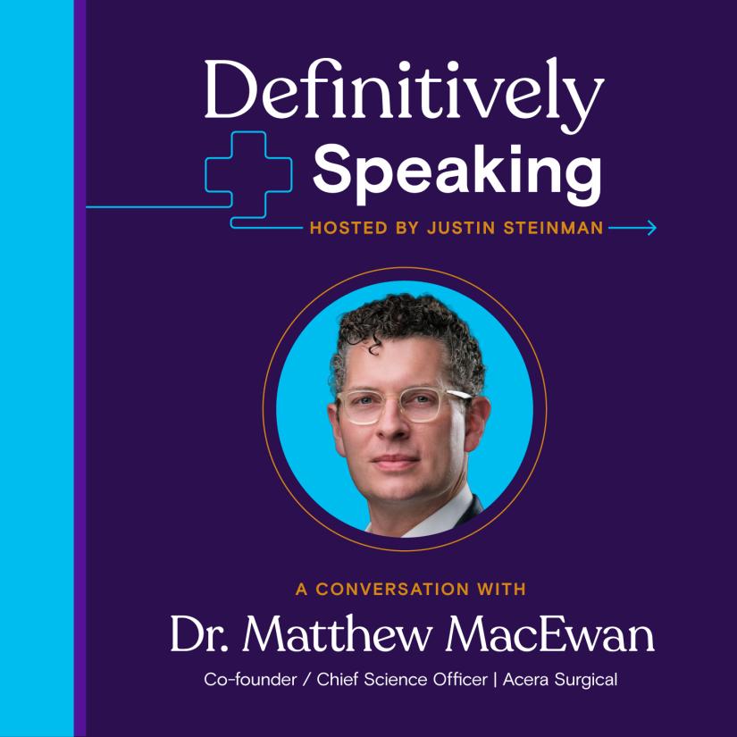 Episode 43: How to build a business from a university lab discovery – The story of Acera Surgical with Dr. Matthew MacEwan