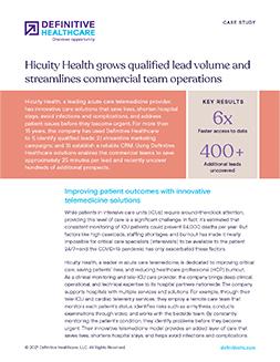 Hicuity Health case study