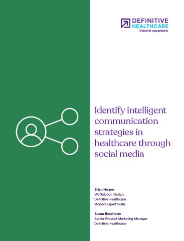 Identify intelligent communication strategies in healthcare through social media