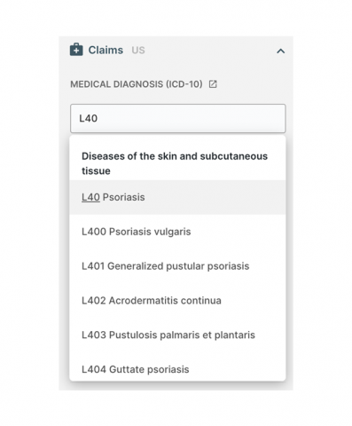 Identify and prioritize clinical leadership using the Monocl Professional Claims Extension - Screenshot 2
